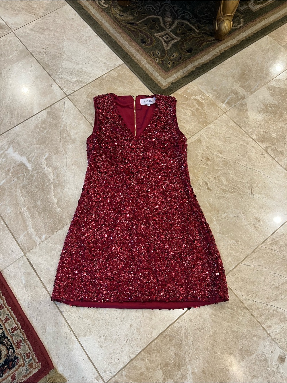 Elliatt Carmen Shift Mini Dress in Red Size XS